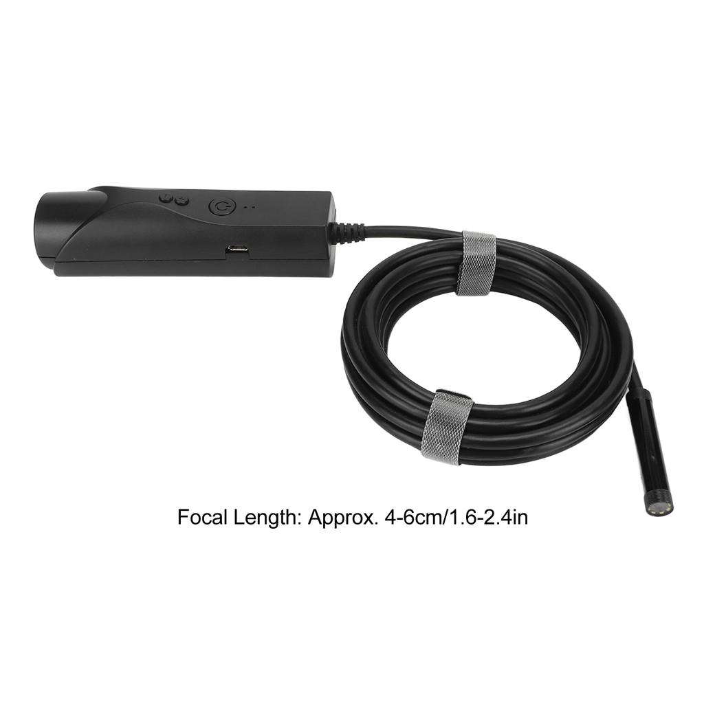 WiFi Borescope 8mm Camera HD 1080P IP67 Waterproof Wireless Endoscope Inspection Camera with 6 LEDs for for