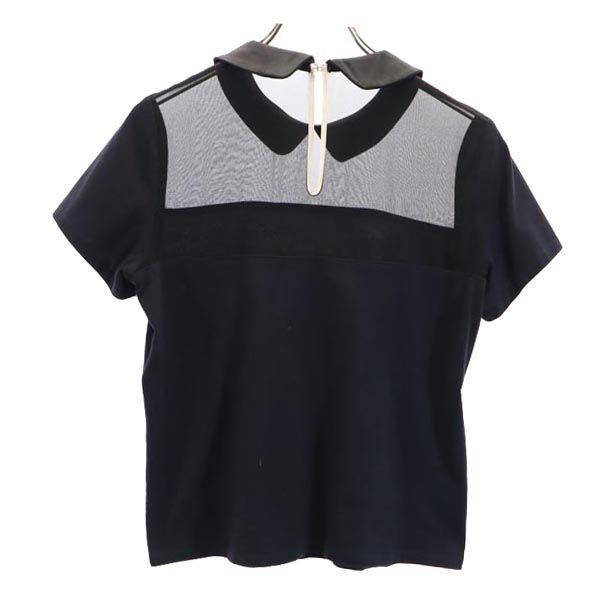 Undercover Made In Japan Short Sleeve See-through Switching Cut 2 Black Women Used