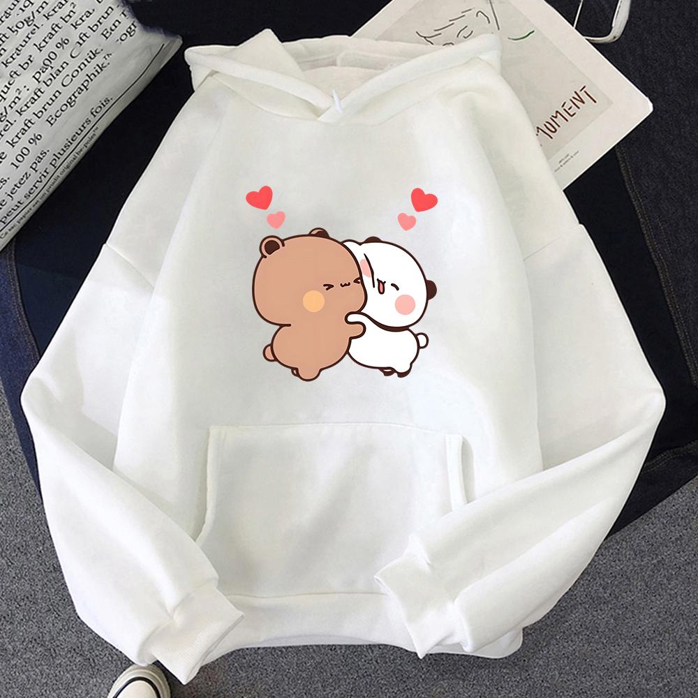 Panda Bear PandaBear Hoodie Women/Men Kawaii Cartoon Sweatshirt Cute Graphic Printing Pullovers Long Sleeve Casual Sweatshirts