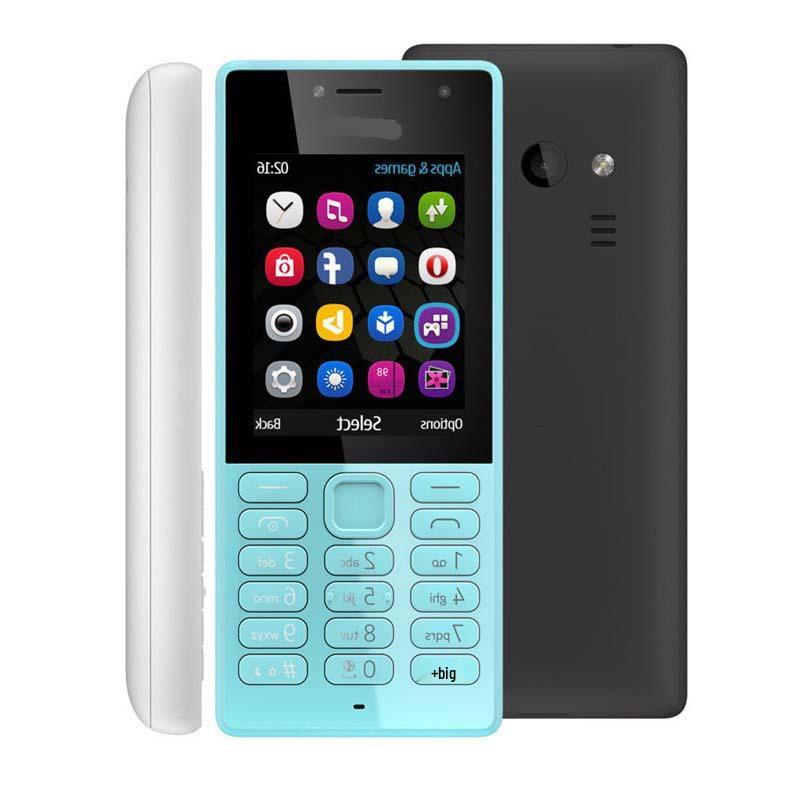 

2G GSM Двосімний Телефон-Батончик з Клавішами для Старших білий