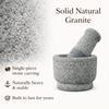 Granite Stone Mortar and Pestle Set for Kitchen | Handcrafted Okhli Musal for Grinding & Mixing | 4 inch