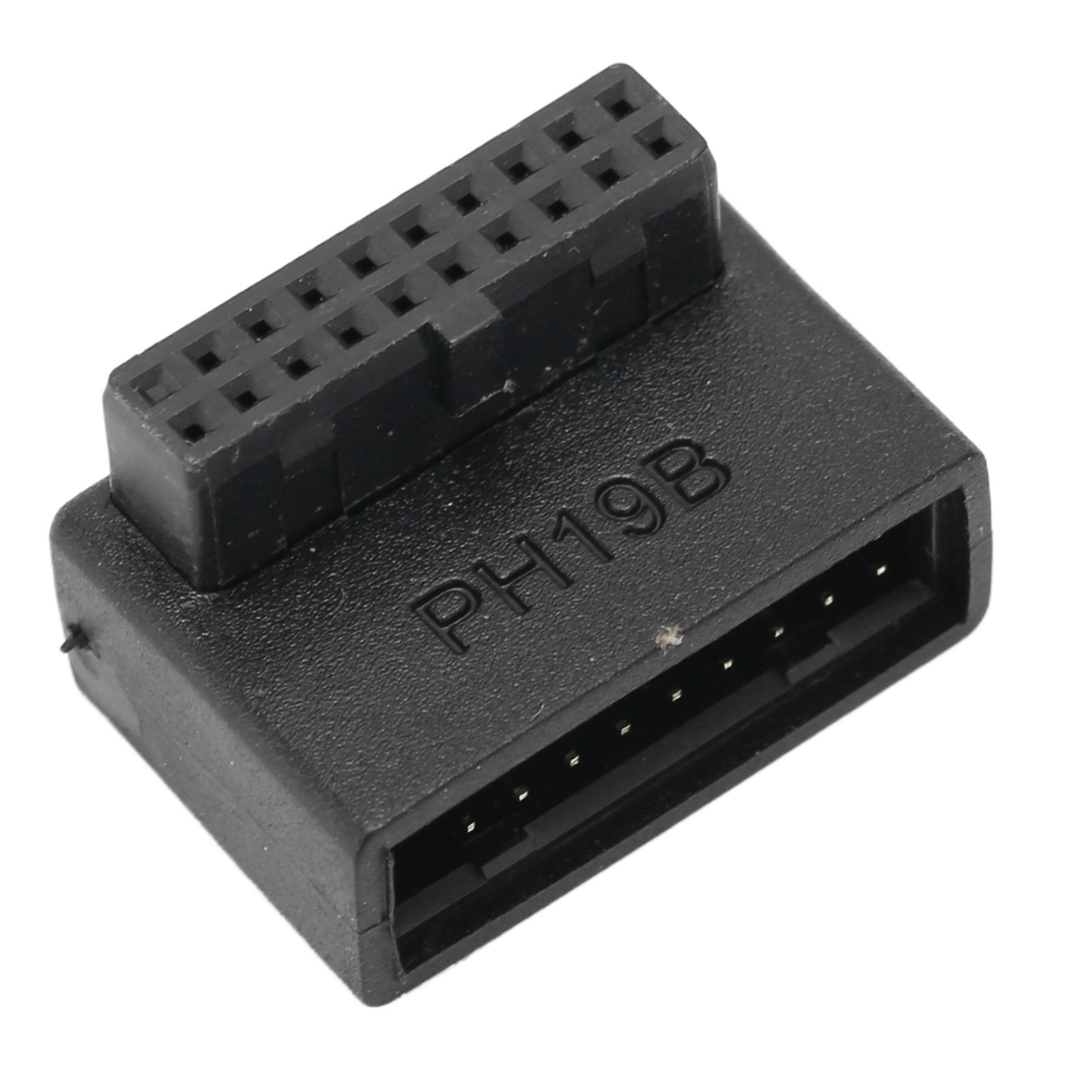 

Адаптер USB для передньої панелі, розетка передньої панелі з кутом 90 градусів, USB 3.0 19-контактний на 20-контактний роз єм для ПК