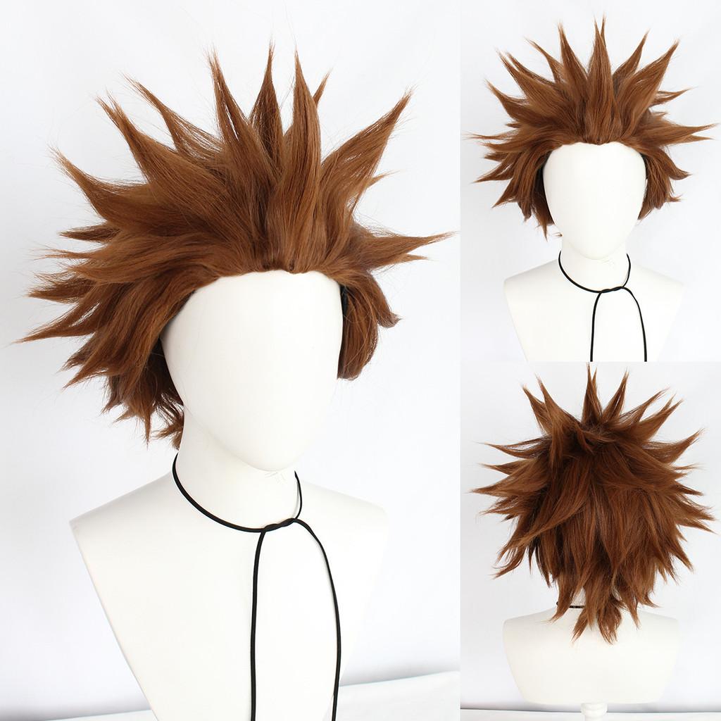 Cosplay Wig Brown Short Hair With Hightemperature Silk For Scene Role Play