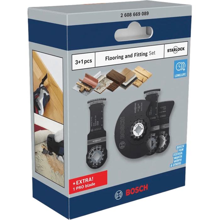 Coffret de 4 lames BOSCH PROFESSIONAL - Flooring and Fitting - Pour outils oscillants multifonctions