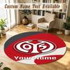 Round Rug Custom NameMainz 05 Pattern Non Slip Carpet Home Floor Decor
