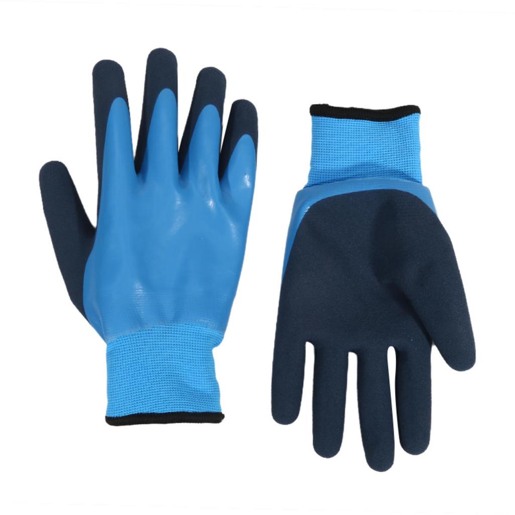 1Pair Winter Waterproof Work Safety Thermal Gloves Anti-Slip Grip Garden Gloves for Worker Builder Hands Protection
