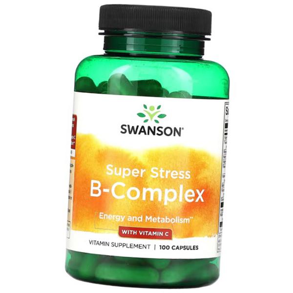

Вітаміни групи В від стресу, Super Stress B-Complex With Vitamin C, Swanson (36280235) 100caps