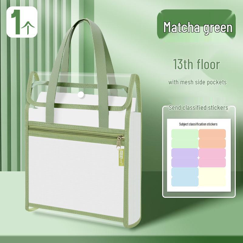 Good KS1032 Accordion Folder: Junior & High School Students Large Capacity Test Paper Storage Bag