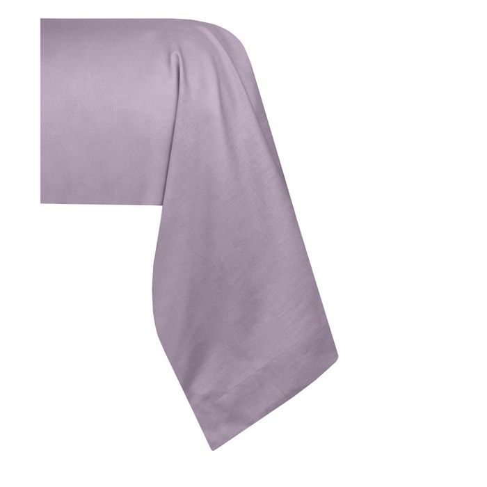 1 Taie de traversin percale de coton uni 45 x 185 cm Elysee violet