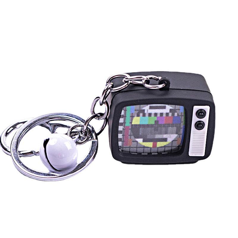 Skräck Mini TV Nyckelring Hänge och Väskberlock