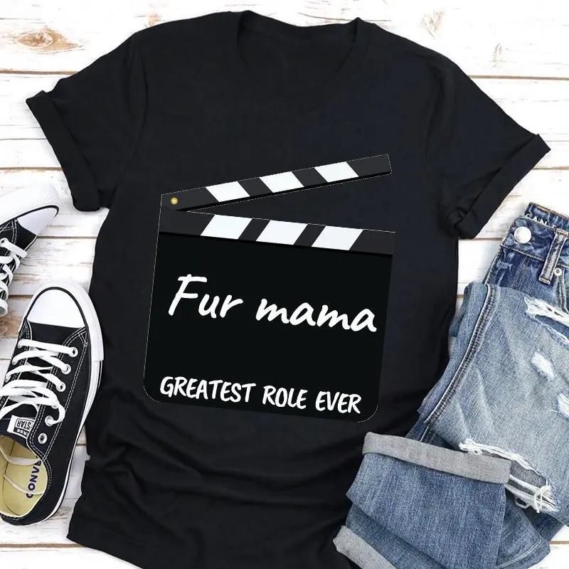 Mama Needs Coffee Print Women T Shirt Short Sleeve O Neck Loose Women Tshirt Ladies Tee Shirt Tops Clothes Camisetas Mujer