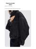 High-Quality Smoke Grey Retro Loose Denim Jacket for Women - 2025 Autumn Collection