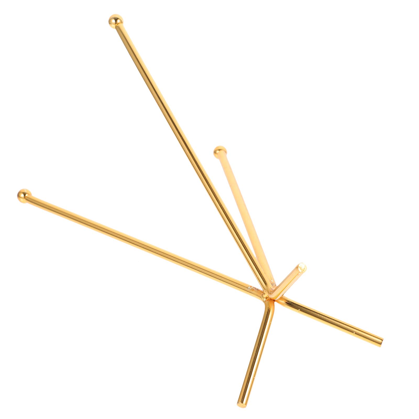 

Crystal Ball Rack Decorative Balls Stand Tripod Display Shelf Iron Craft Tabletop Ornament Elegant Desktop Delicate Crafts 13X13CM золотистый