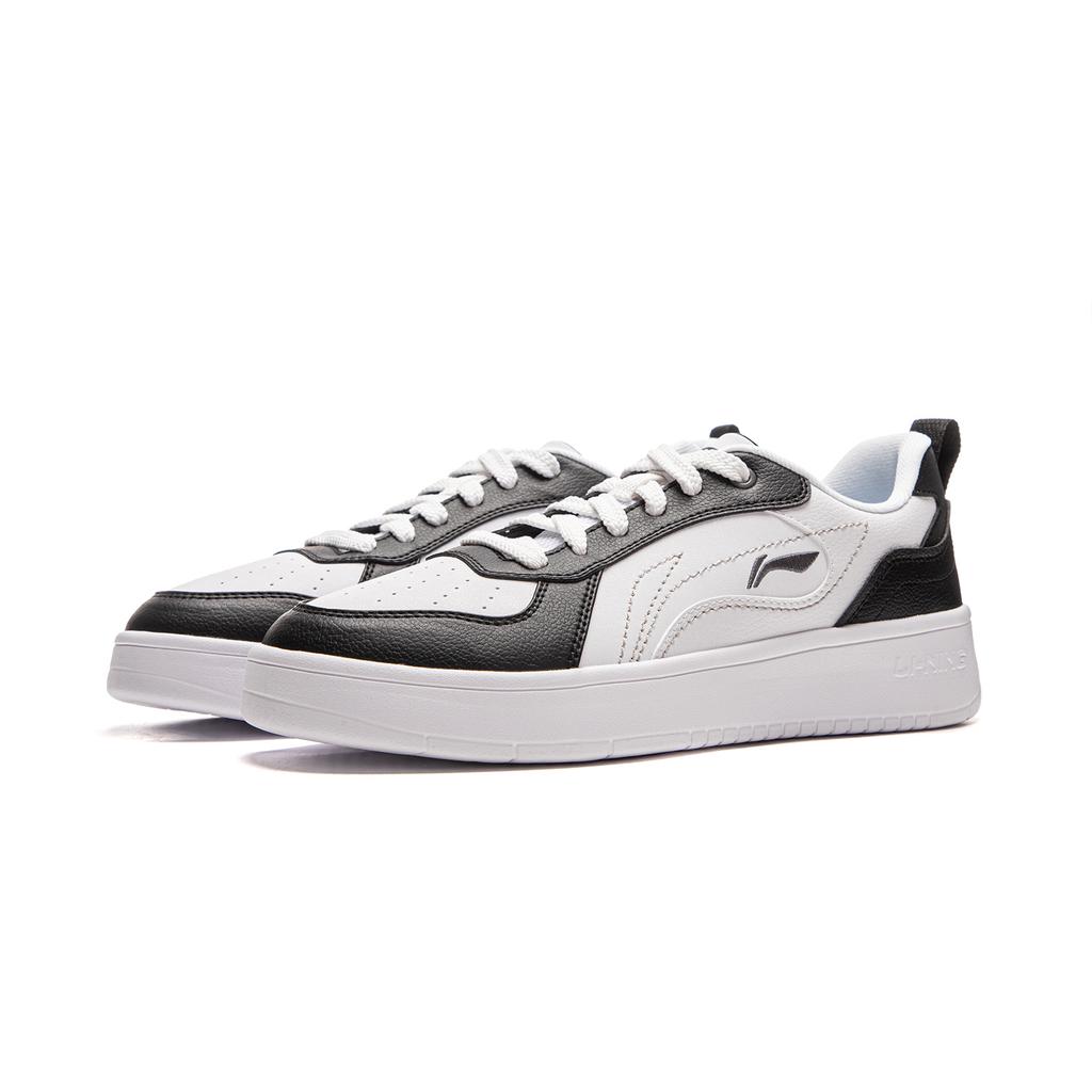 New LiNing Spike Years Anti Slip Wear Resistant Low Top Skateboard Shoes Men's White Black AGCV311-7