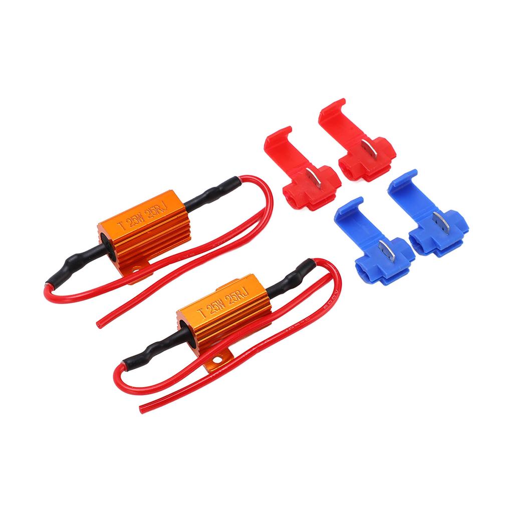 2set 25W 25 Ohm LED Widerstand Decoder Anti Korruption Langlebig Lastanzeige Widerstand