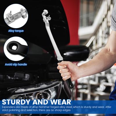 Wrench Extender Tool Bar 15 Inch Cr V Steel Long Wrench Extension Tool Universal Spanner Torque Amplifier Device for Mechanics