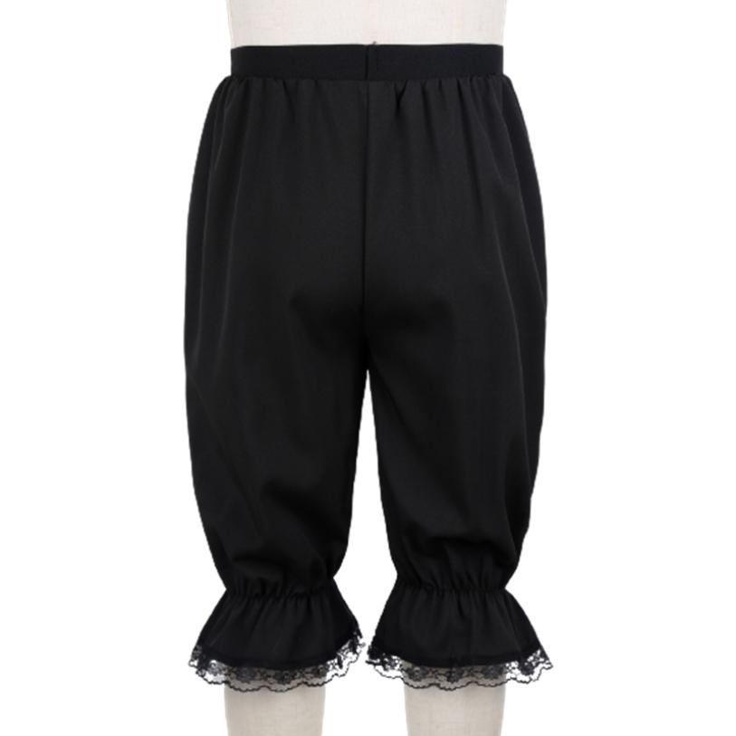 Dívčí volné kalhoty s volánkovou krajkou Bloomers Shorts Dětské Retro viktoriánské renesanční kalhoty