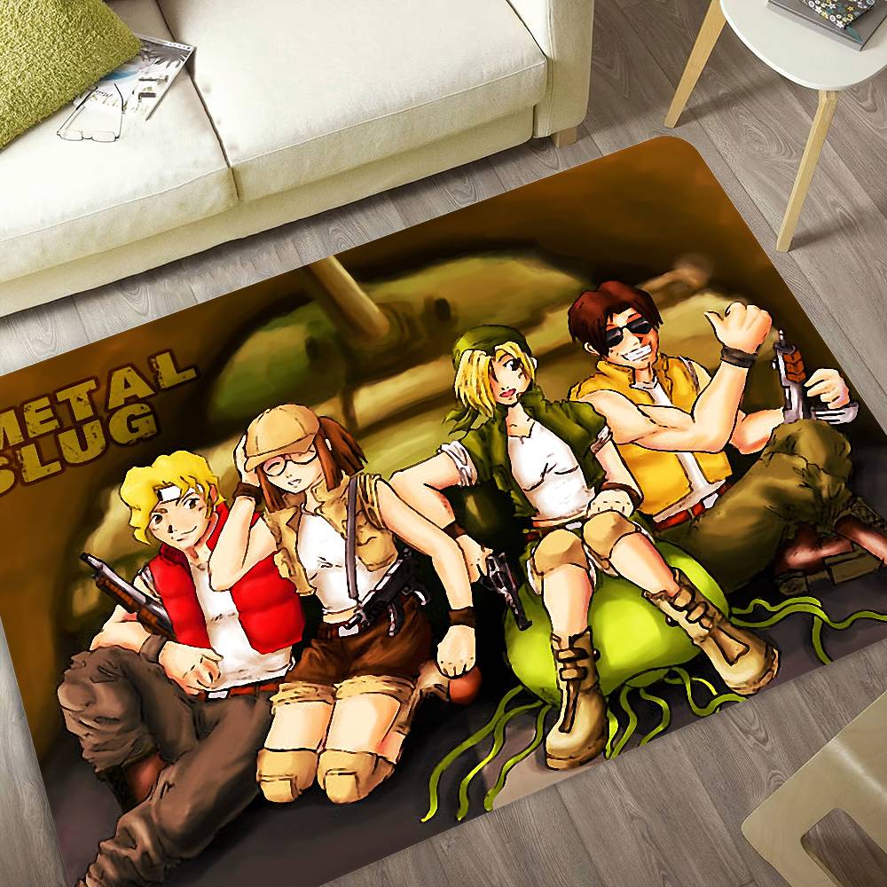 Classic Retro Game Metal Slug Bathroom Mat Anti-slip Absorb Water Long Strip Cushion Bedroon Mat Welcome Doormat