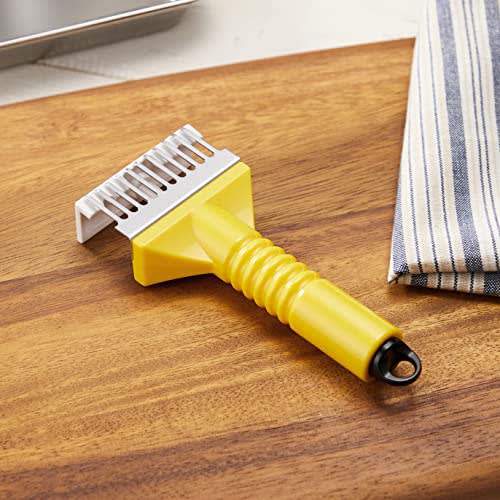 Shimomura Kogyo Full Veggie Smile Soft Meat Slicer, Made in Japan, FVS-630, Made in Tsubame-Sanjo, Niigata, Yellow, 147 x 62 x 24 mm