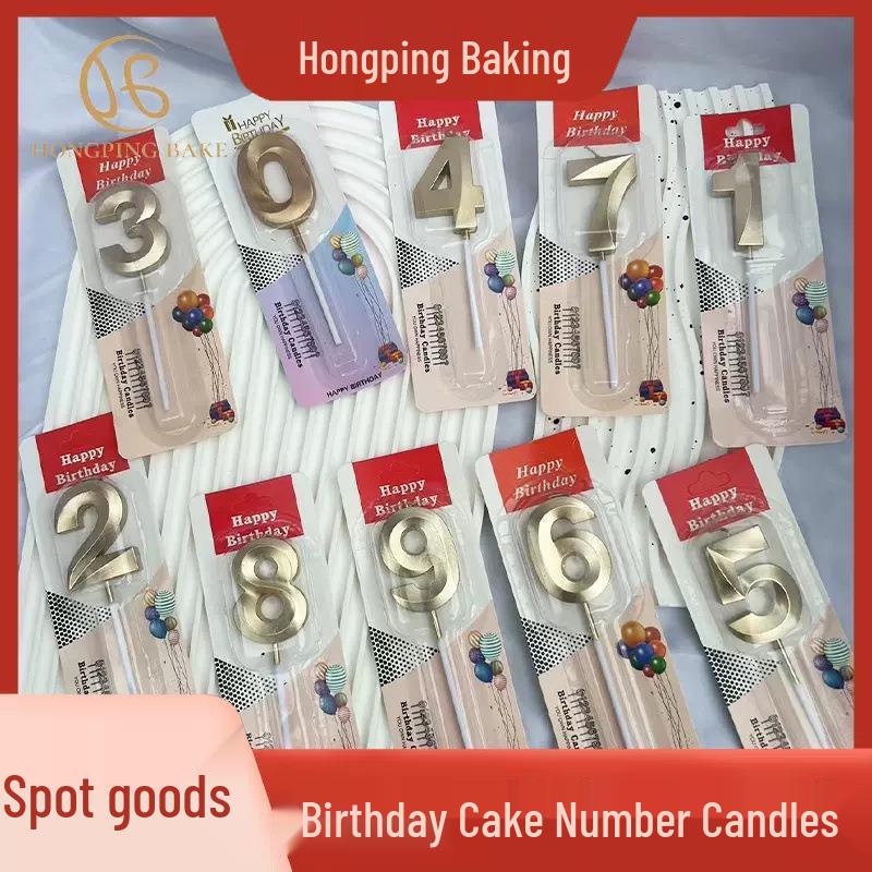 

Golden Opera House Cake Candles - Number Birthday Decorations