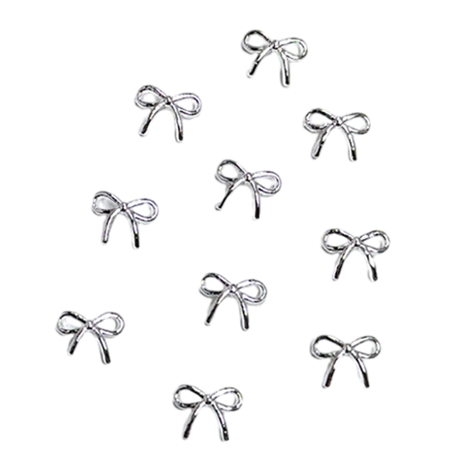 

10 шт. Сплавні стрази для нейл-арту у формі метеликів для унікального та чарівного манікюру для жінок і дівчат E