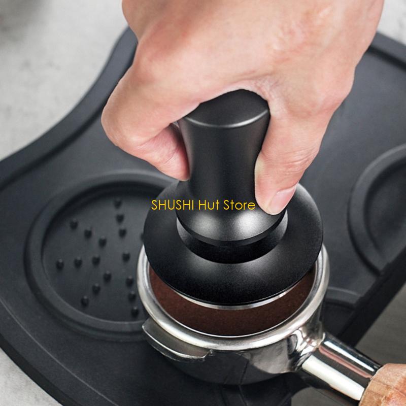 51mm 58mm Espressos Coffee Tamper Spring Loaded Stainless Steel Espressos Tamper D57B