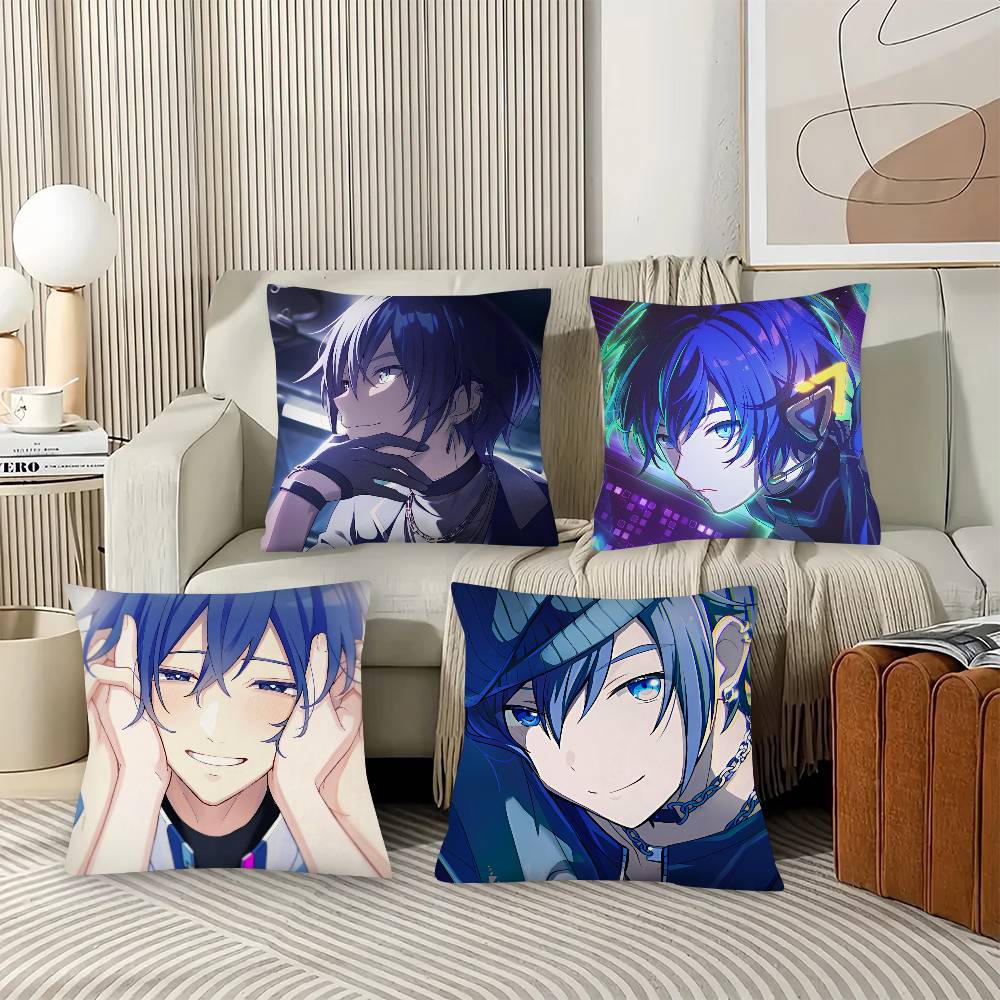 1pc KAITO Pillow Case Fashion Square Pillowcase Bedroom Sofa Room Ins Decoration Leisure