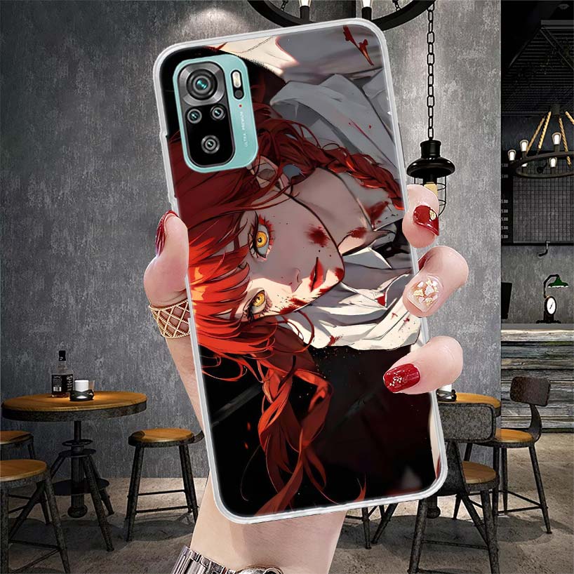 

C-Chainsaw Mans Makima Soft Phone Case For Xiaomi Redmi Note 15 14 14S 13 12 Pro Plus 12S 11 11S 11E 10 10S 11T 5G Fundas Coque Redmi Note 12 Pro 5G