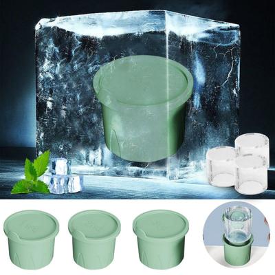 Ice Trays for Stanley Tumblers Silicone Ice Cube Mold for Water Cup Non Stick Summer Ice Molds Easy Demoulding Soft Ice-cream