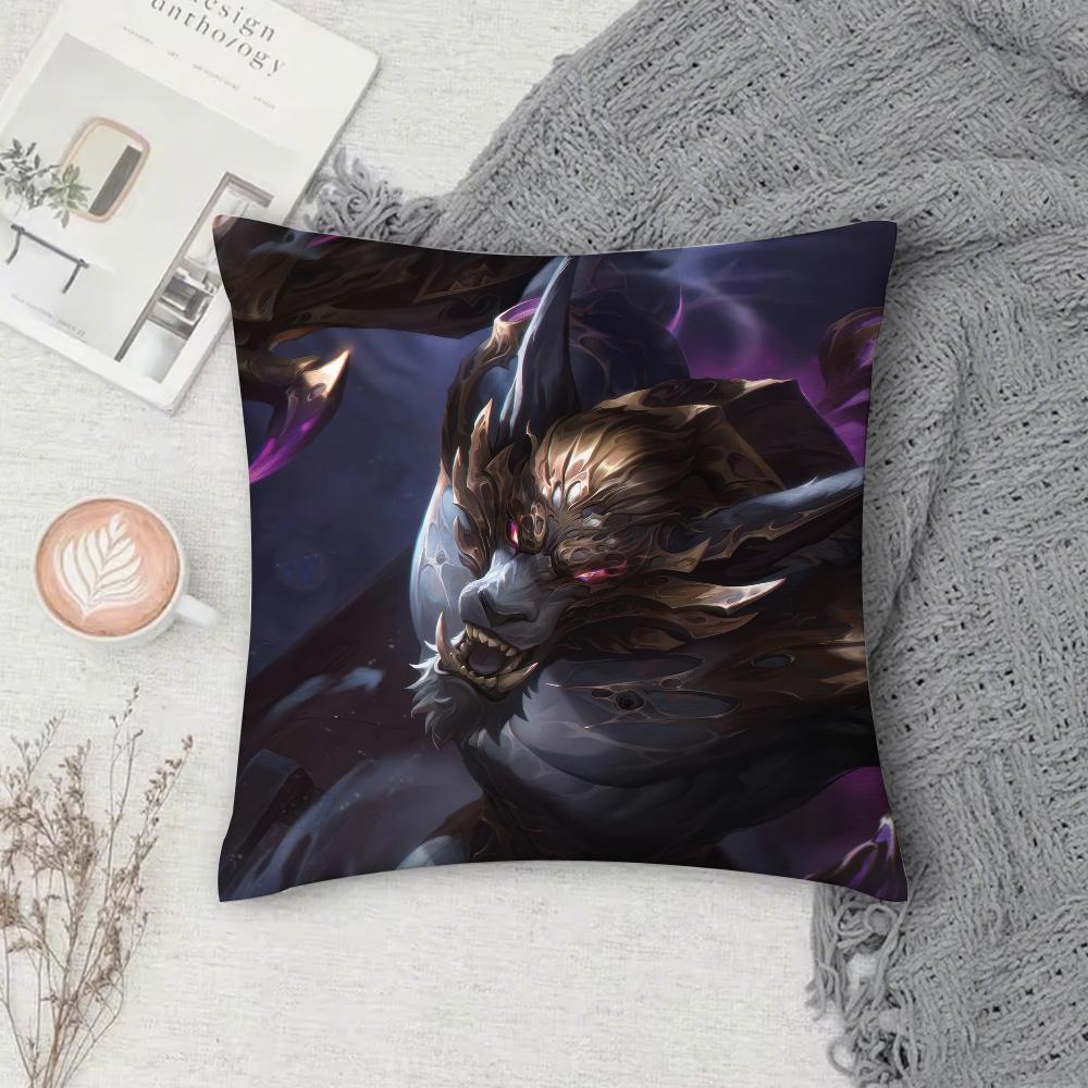 Arcanes Season 2 Viktor Pillow Case Square Pillowcase Double-Sided Printing Short Plush Sofa Cushion Cover Bedroom