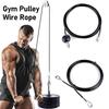 8Pcs Cable Pulley Cable Set Corded Exercise Gym Hose Sports Pulley Exercise Kit  Muscle Training