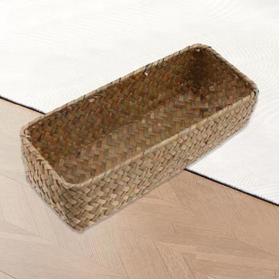 Rattan Storage Basket, Desktop Sundries Organizer Organizing Multifunctional Woven Baskets