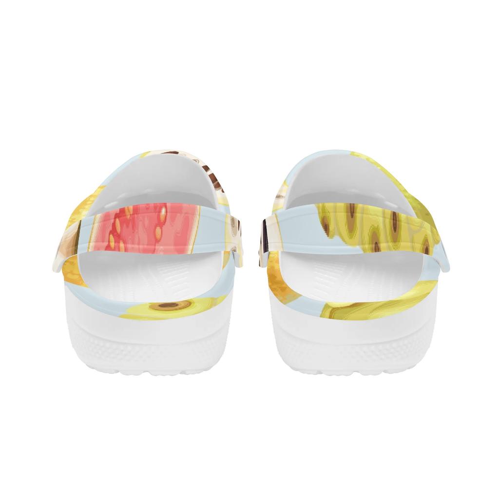 Colorful Printed EVA Clogs for Women Men Easy Clean Lightweight Slip On Casual Shoes Soft Sole Summer Sandals Daily Walking