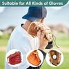Kit di Lacci per Riparazione Guanto da Baseball Include 2 Lacci in Pelle 10 Fermalacci 9 Lacci per Guanti Con Borsa con Cinturino di Ricambio
