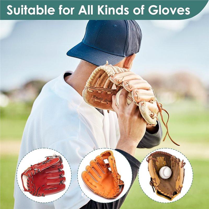 Kit di Lacci per Riparazione Guanto da Baseball Include 2 Lacci in Pelle 10 Fermalacci 9 Lacci per Guanti Con Borsa con Cinturino di Ricambio