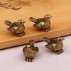Mini Brass Bird Ornaments Universal Fit For Outdoor Birdbaths & Bowls Durable Weather-Resistant Bird Bath Accessories