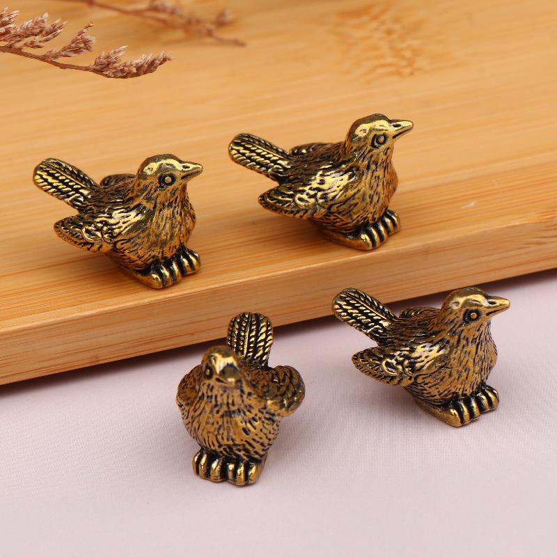 Mini Brass Bird Ornaments Universal Fit For Outdoor Birdbaths & Bowls Durable Weather-Resistant Bird Bath Accessories