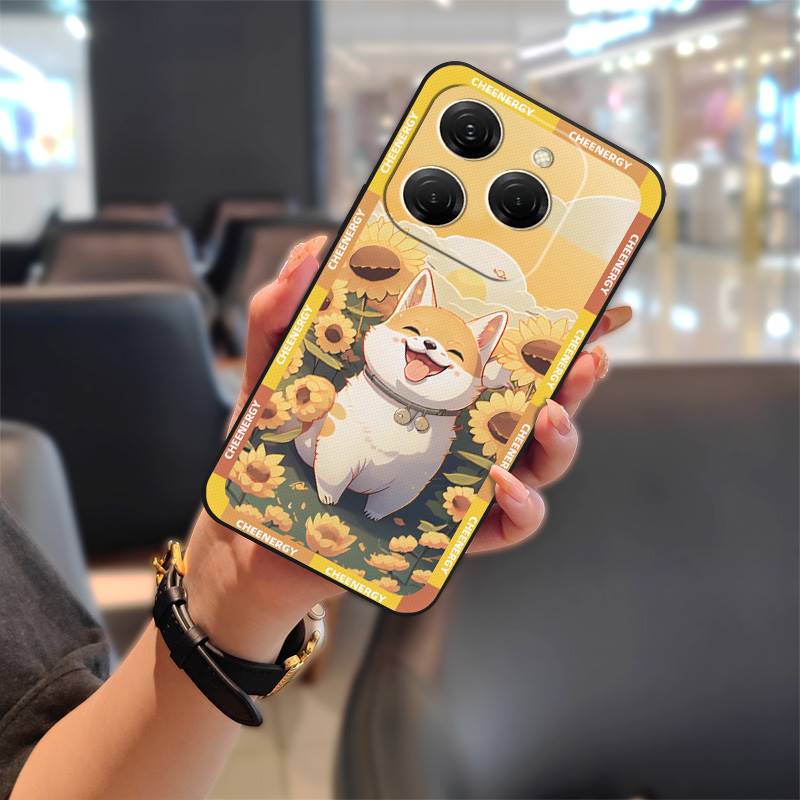 Durable Silicone Phone Case For Tecno Spark20 Pro/KJ6 Cute Dirt-resistant Anti-knock TPU Waterproof Soft Case Cartoon