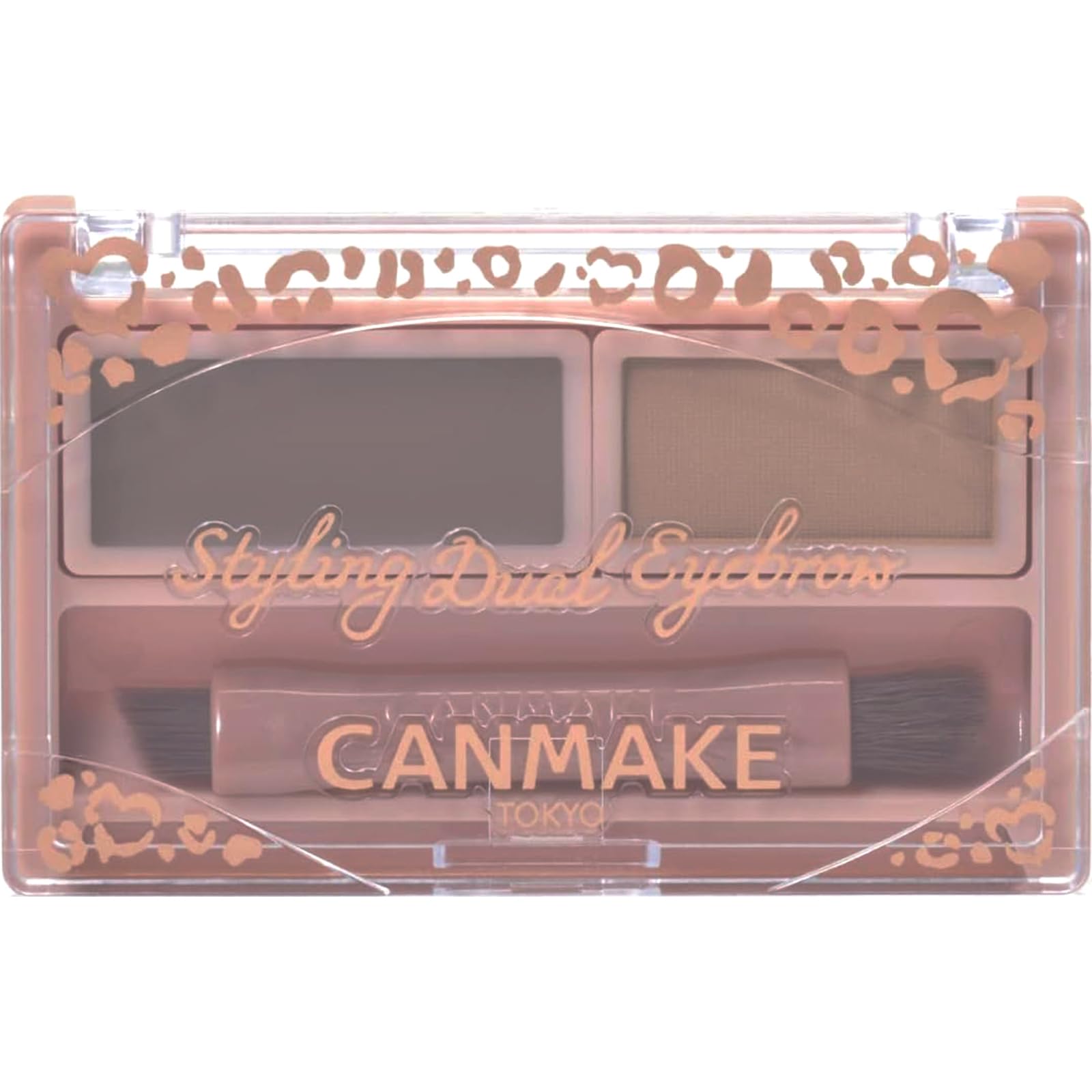 Canmake Styling Dual Eyebrow 01 Натуральный Коричневый Воск и Порошковая Основа для 3D Бровей Мягкий,