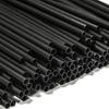 500Pcs Disposable Cocktail Straws 21/13Cm Black Long Short Wedding Party Supplie