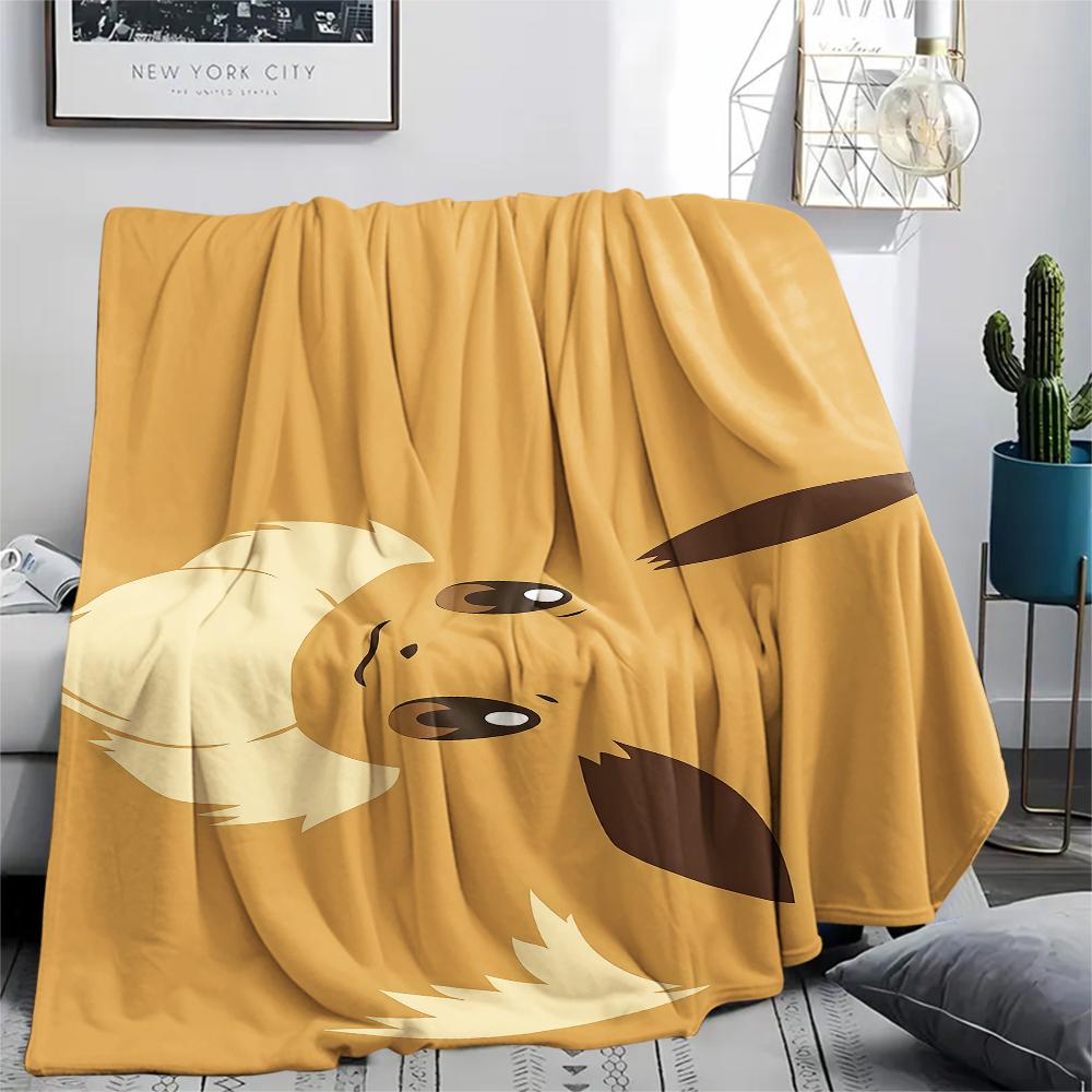 Pokemon Characters Print Flannel Blanket,High Quality Comfortable for All Seasons,Home Decor,Warmth and Comfort,Perfect for Christmas Gifts