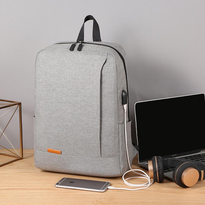 Business Laptop Backpack, Lightweight Fabric Travel Bag, Polyester Lining, Stitching Details, Suitable for School, Work, Travel