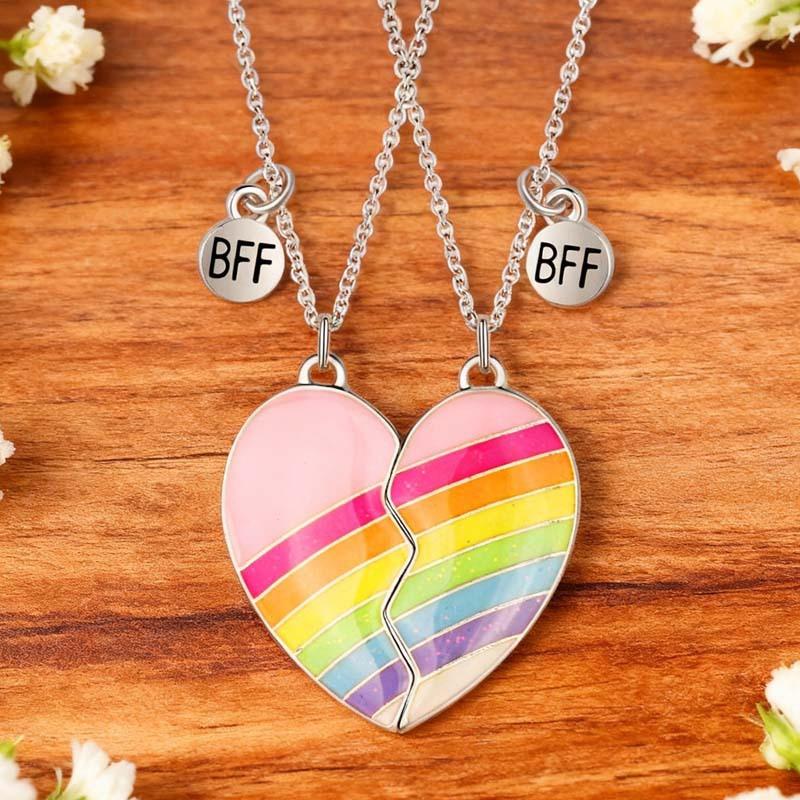 Bff Friendship Necklace, Magnetic Attraction Heart Necklace, Magnetic Necklace Set, Jewelry