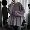 Maglione in maglia da uomo trendy a vestibilità larga con scollo rotondo - Autunno/Inverno 2024