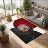 Southampton Football Print Crystal Velvet Rug, Comfortable Water Absorbent Non Slip Indoor Floor Carpet