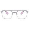 Poshh Eyewear Unisex Hexagonal UV Protected Zero Power Blue Cut Light Blocking Eyeglass Frame/Sunglasses And | Anti Glare | Blue Cut | Uv Protect