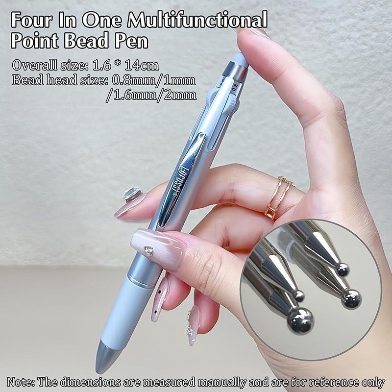 Nail Point Diamond Pen 4-In-1 Embellishment Rotating Nail Point Painting Brush Ballpoint Design Art Tool Manicure Tip Dot Paint