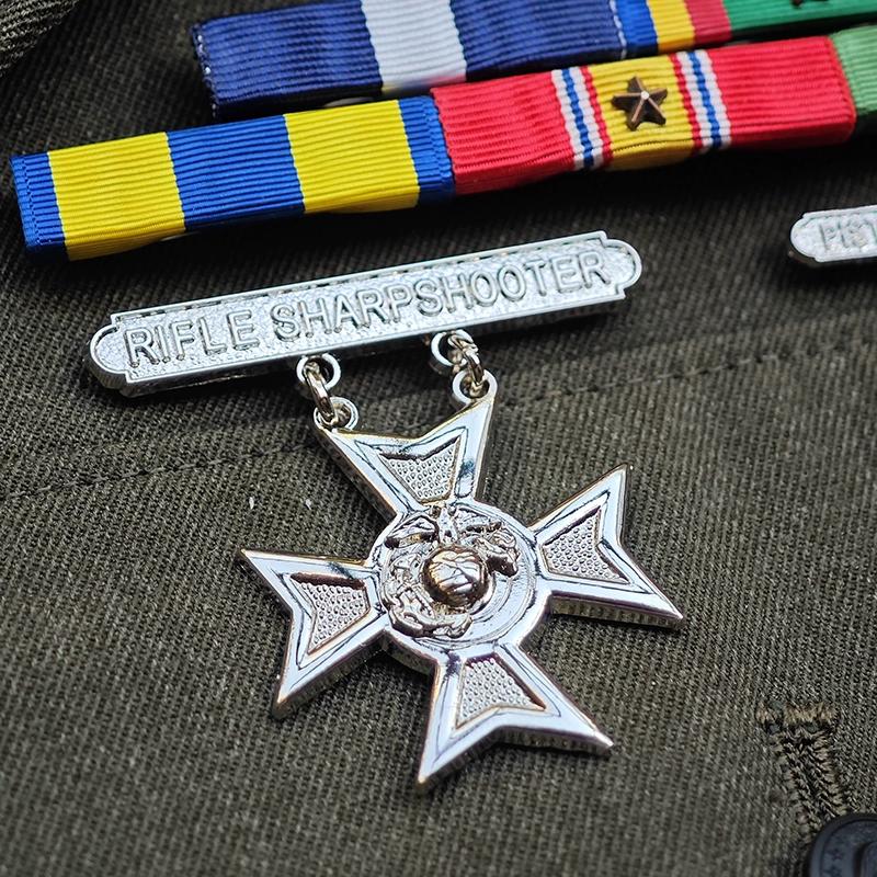 Made USMC US Marine Corps Skills Badge Qualification Badge Gown Regular Wear Badge Shooting Badge Military Fan Badge