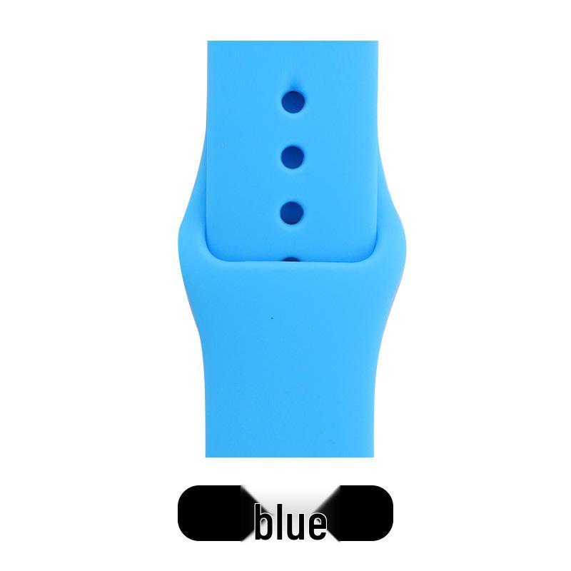 Apple Classic Solid Silicone Strap for iWatch 9/Ultra – Durable Solid Color Band