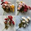 Artificial Silk Peony Flower Bouquet For Wedding Decor Party Centerpiece Arrangement